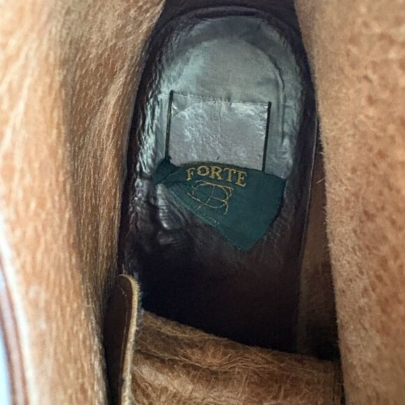 Vintage 90’s Chukka Boots Italian Leather BROWN EU Sz 44 ~ Made in Italy Lace Up main image 10